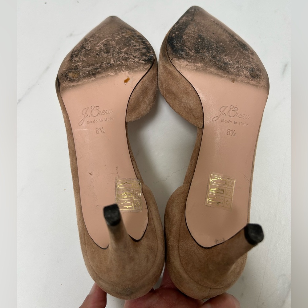 J. Crew Classic Pointed-Toe Suede Pumps - 8.5 - Picture 4 of 4